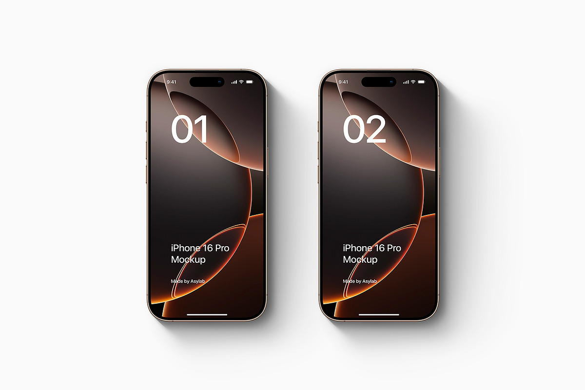 iPhone 16 Pro - 24 Mockups Scenes, an iPhone Mockup by Asylab (Photo 15 of 58)