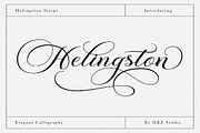 Helingston Script, a Script Font by Has_rizal (Thumbnail 1 of 11)