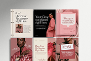Pink Melanin Canva Templates for IG, a Social Media Template by JOA CREATIVE LAB (Thumbnail 2 of 6)