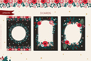 Floral Christmas clipart & pattern, an Animal Illustration by Cozy pattern shop (Thumbnail 10 of 14)