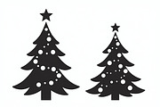 Cozy Holiday Tree Silhouette Designs, an Illustration by Gaye Art (Thumbnail 8 of 21)