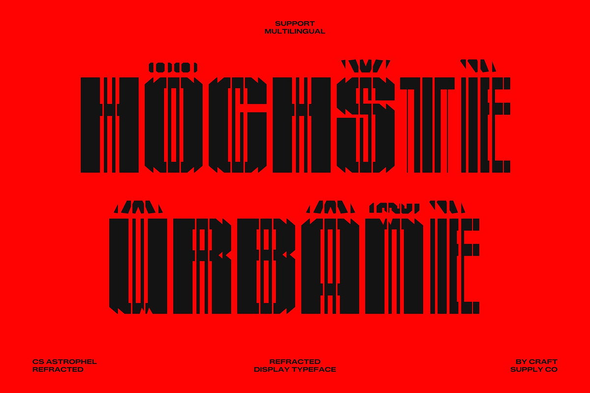 CS Astrophel Refracted, a Sans Serif Font by Craft Supply Co. (Photo 7 of 8)