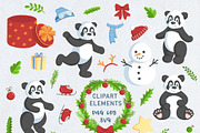 Winter Panda Vector Clipart, an Animal Illustration by IllarArt (Thumbnail 2 of 6)