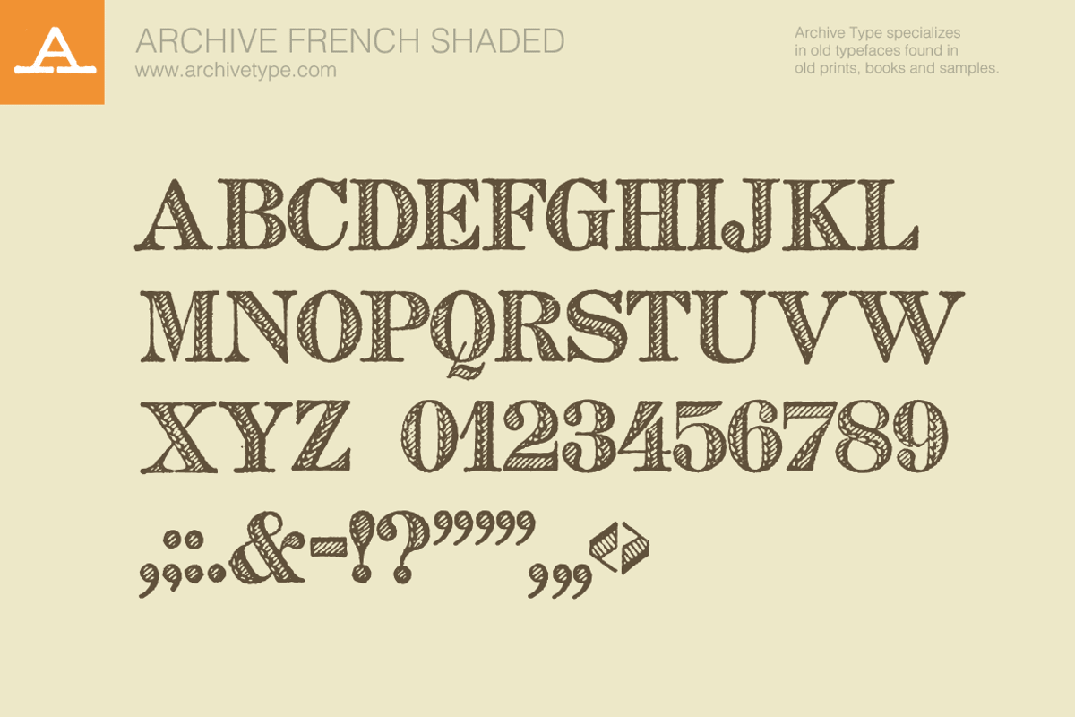 Archive French Shaded preview 3