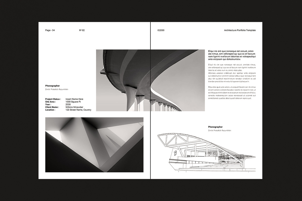 Architecture Portfolio Template, a Brochure Template by DesignCrest (Photo 9 of 18)