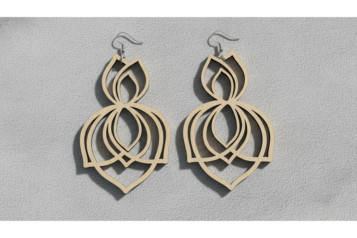 Petal Earring Laser Set, a Graphic by musafir_fashion (Photo 6 of 11)