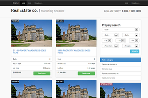 Real Estate Responsive Bootstrap