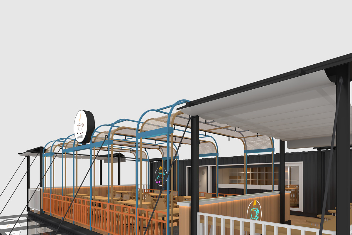 3D Model Container Cafe 16, an Architecture 3D Model by SR 3D Visual (Photo 19 of 20)