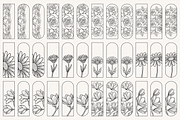 Floral Bookmark Template Bundle, a Stationery Template by Kusumaillustration (Thumbnail 9 of 11)
