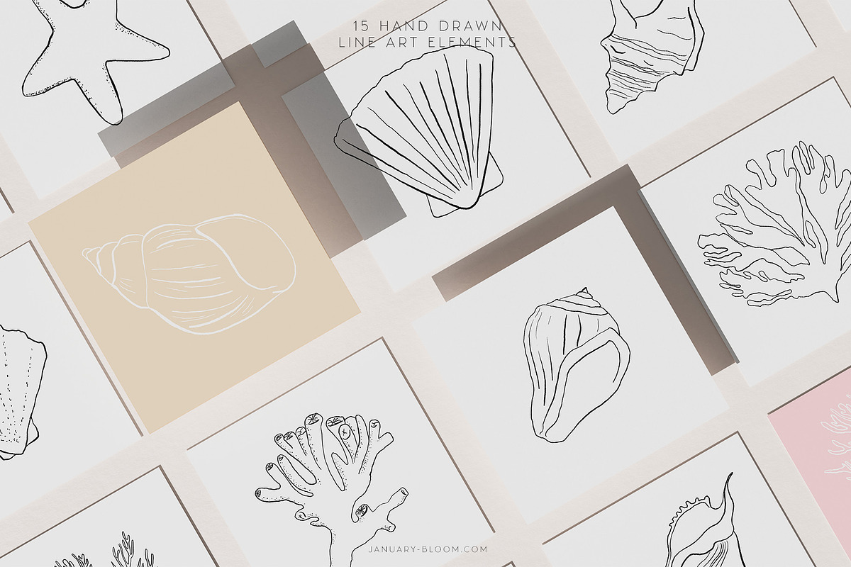 Beach, Sea & Gradient Poster Design, an Illustration by January Bloom (Photo 4 of 14)