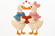 Faux Yarn Valentine Silly Goose PNG, an Animal Illustration by SugarCloudStudioArt (Thumbnail 3 of 4)