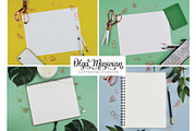 10 One-Color Flat Lay .PSD Mockups, a Print Template by Olga Muzician (Thumbnail 3 of 3)