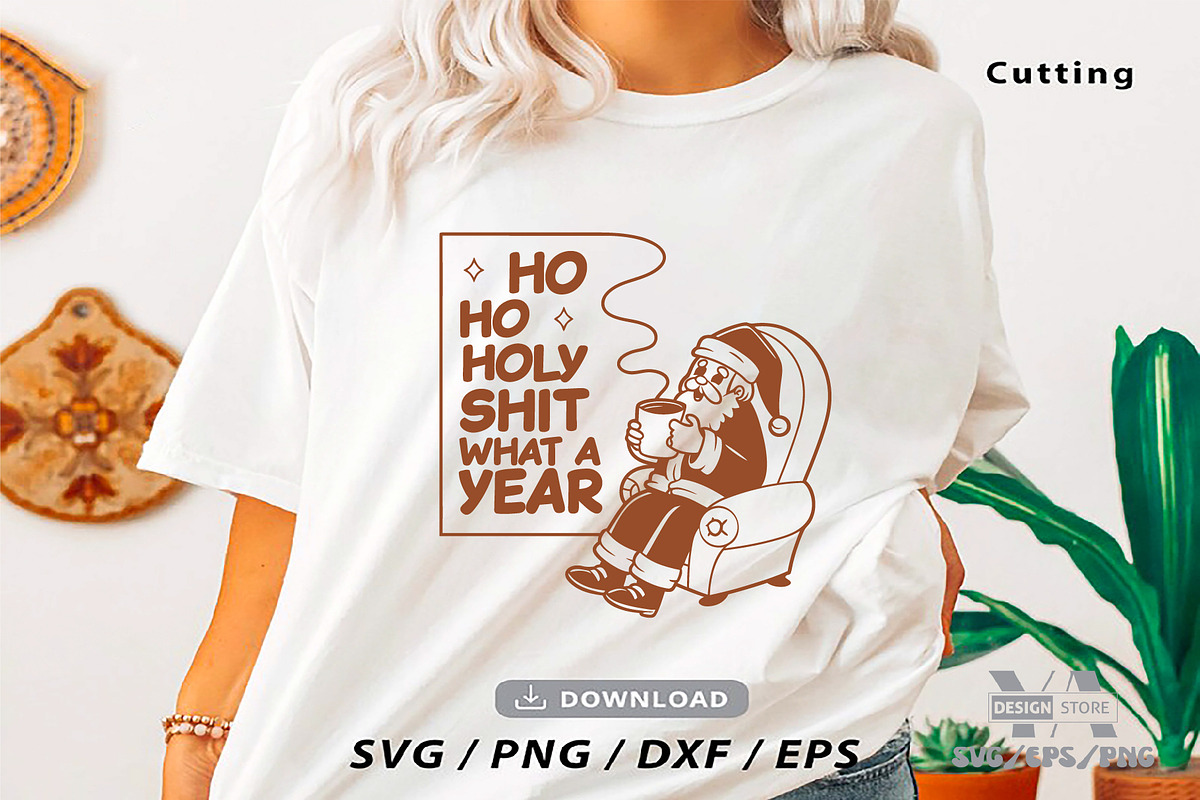 Funny Retro Santa Christmas Bundle, an Object Illustration by Ya_ Design Store (Photo 2 of 13)