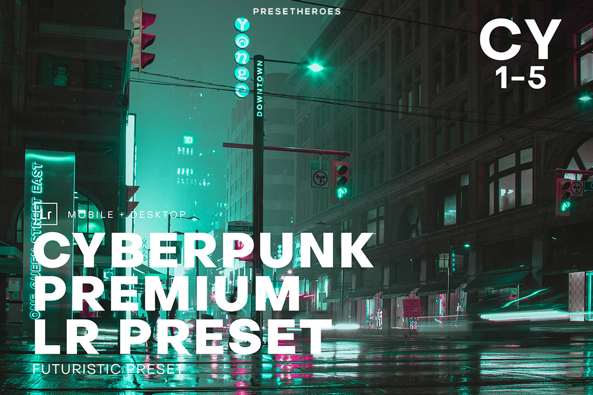 Cyberpunk Futuristic Lightroom, a Plug-in Add-On by PresetHeroes (Photo 1 of 5)