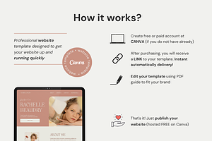 Elegant Coach Canva Website Template