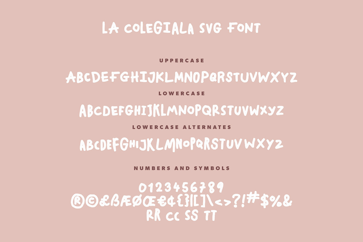 La Colegiala SVG Font, a Handwritten Font by Ivan Rosenberg (Photo 7 of 8)