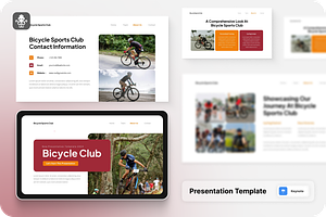 Bicycle Sports Club Keynote, a Templates & Theme by SquidPixey