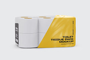 Toilet Paper 12 Pack Mockup, a Packaging Mockup by _Adroit_ (Thumbnail 2 of 5)