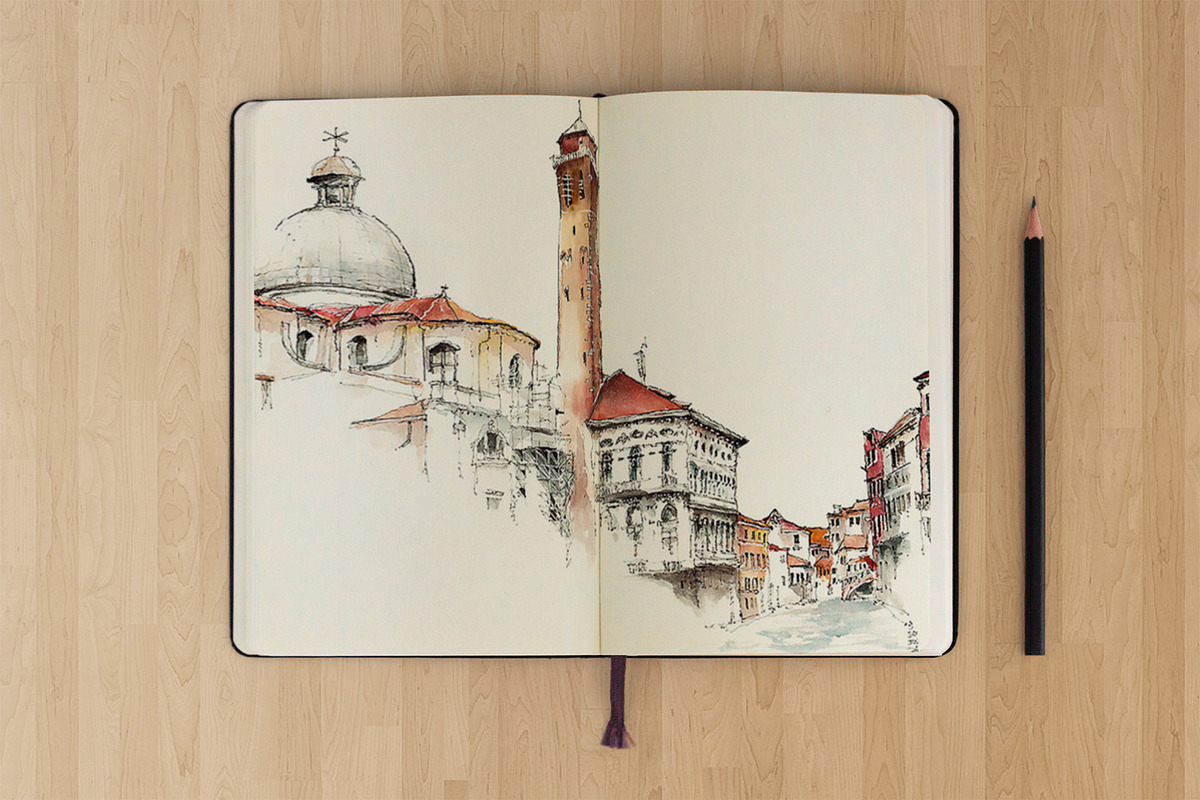 Sketchbook Mockups, a Print Template by Andre28 (Photo 9 of 9)