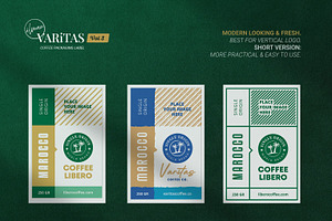 Varitas V3 Coffee Label Templates