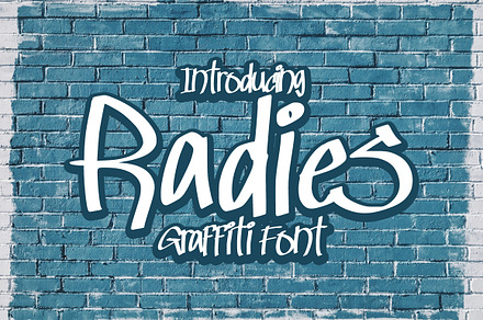 Radies - Graffiti Font, a Handwritten Font by tebaltipislab