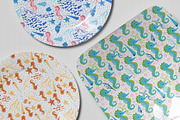 Seahorse Seamless Patterns, a Pattern Graphic by Michiru13 (Thumbnail 4 of 23)