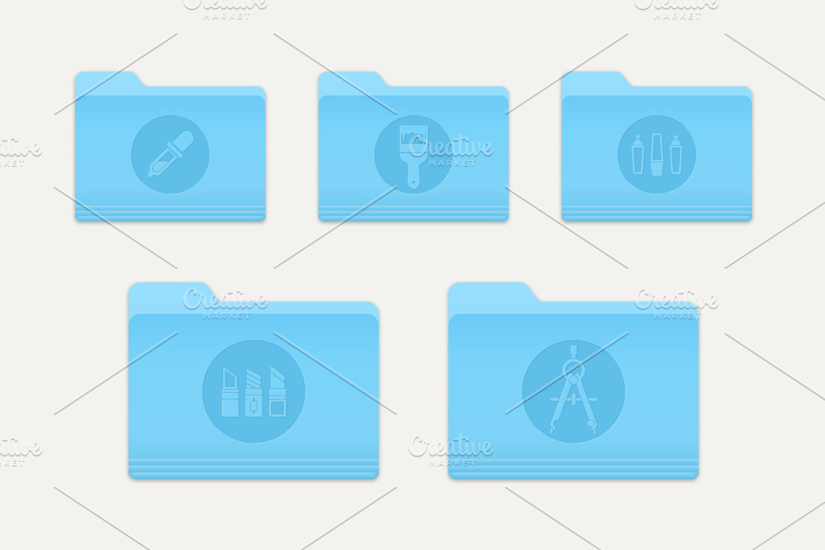 Art and Design Folder Icons Set 2 preview 5