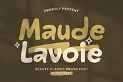 Maude Lavoie Beauty Classic Brush, a Handwritten Font by Portocraft (Thumbnail 1 of 10)