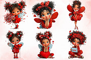 Whimsical Valentines Fairy Clipart, an Illustration by Libby Wishes (Thumbnail 8 of 8)