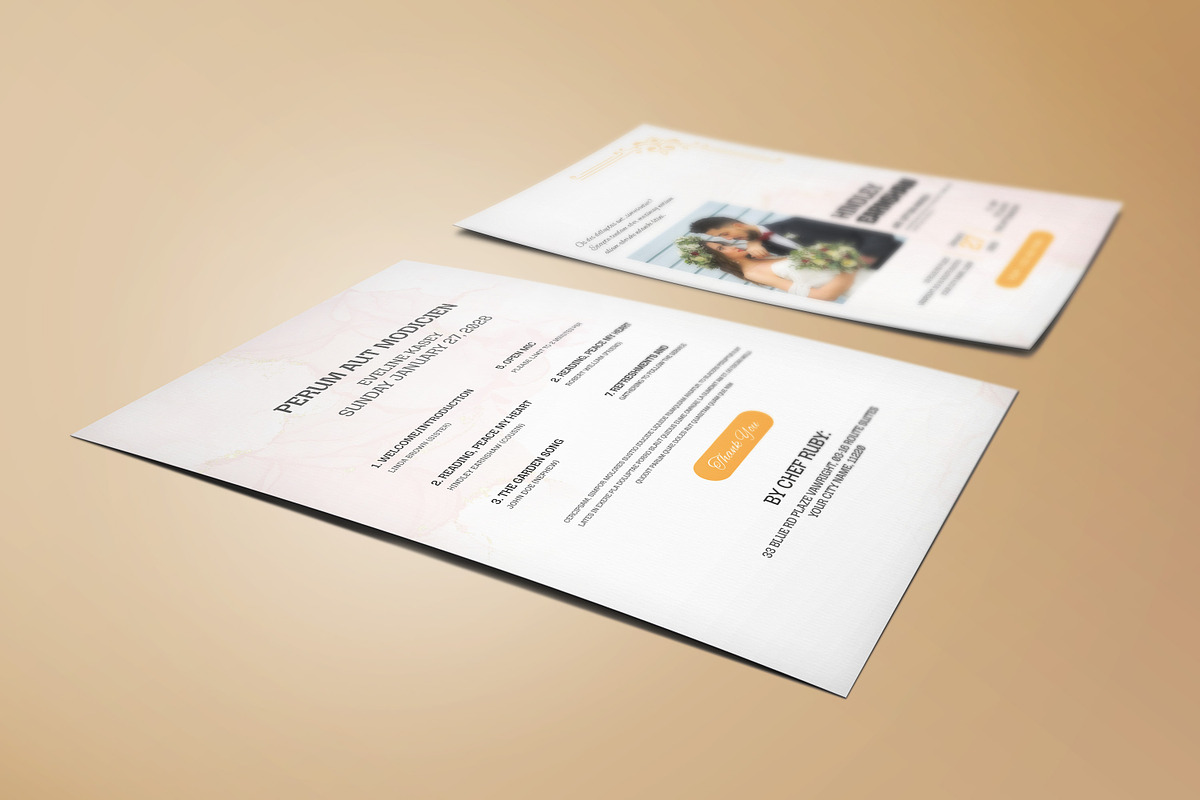 Elegant Retro Wedding Invitation, an Invitation Template by Creatiya Type (Photo 2 of 6)