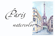 Paris eiffel tower, an Illustration by lilisavelieva (Thumbnail 2 of 2)