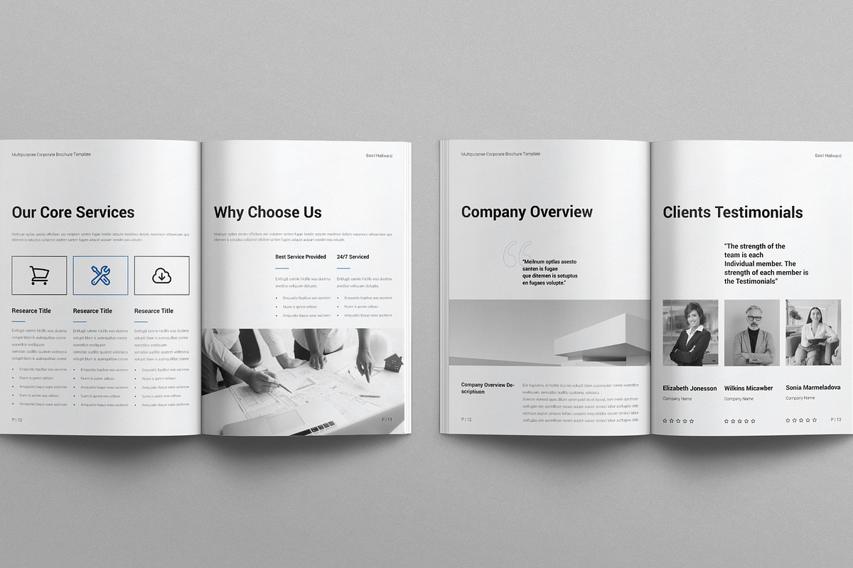 Multipurpose Corporate Brochure, a Brochure Template by E-Type (Photo 5 of 7)