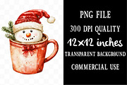 Retro Christmas Hot Cocoa Mugs, an Illustration by Designking (Thumbnail 4 of 5)