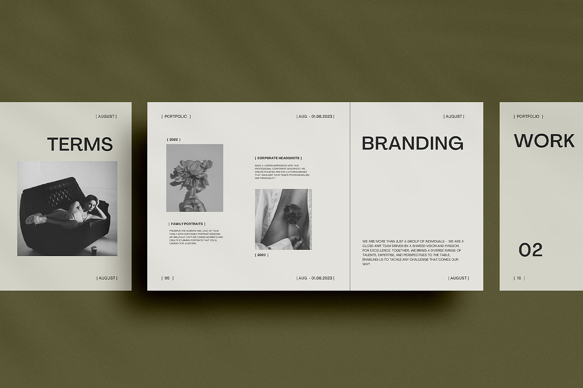 Micelle Portfolio Canva Template, a Marketing Template by Amaré Creative (Photo 4 of 12)