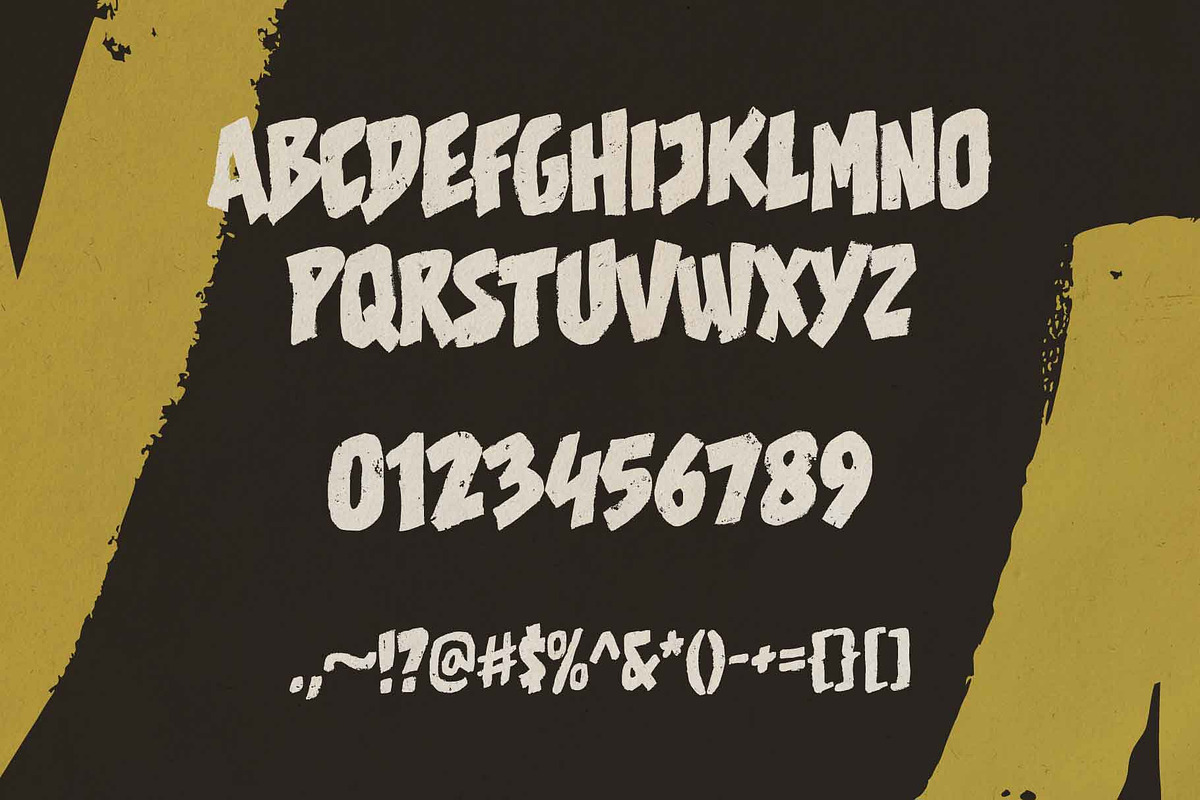 Half Awake; Rough Display Font, a Handwritten Font by Eko Bimantara (Photo 4 of 6)