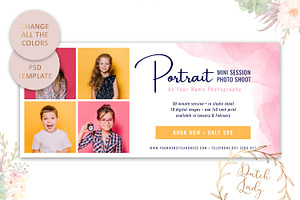 PSD Photo Session Card Template 30