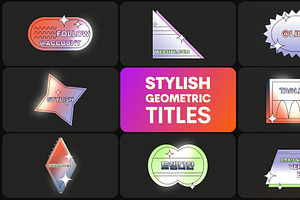 Stylish Geometric Titles | DaVinci, a Templates & Theme by FlashFXbox