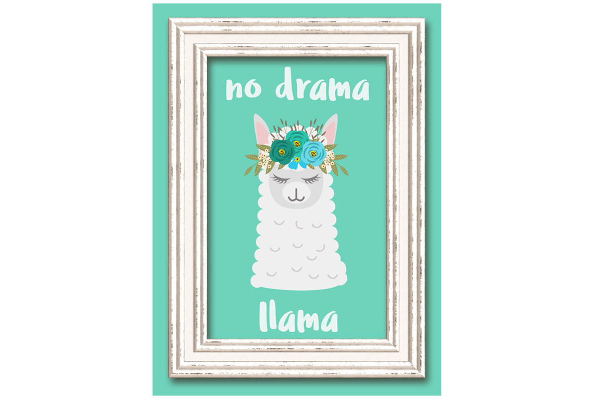 Llama Alpaca Faces Head Clipart, a Pattern Graphic by JennyL Designs (Photo 4 of 4)