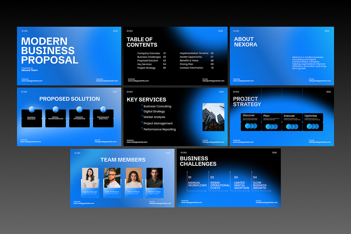Modern  Business Presentation, a Presentation Template by adoestudio (Photo 7 of 8)