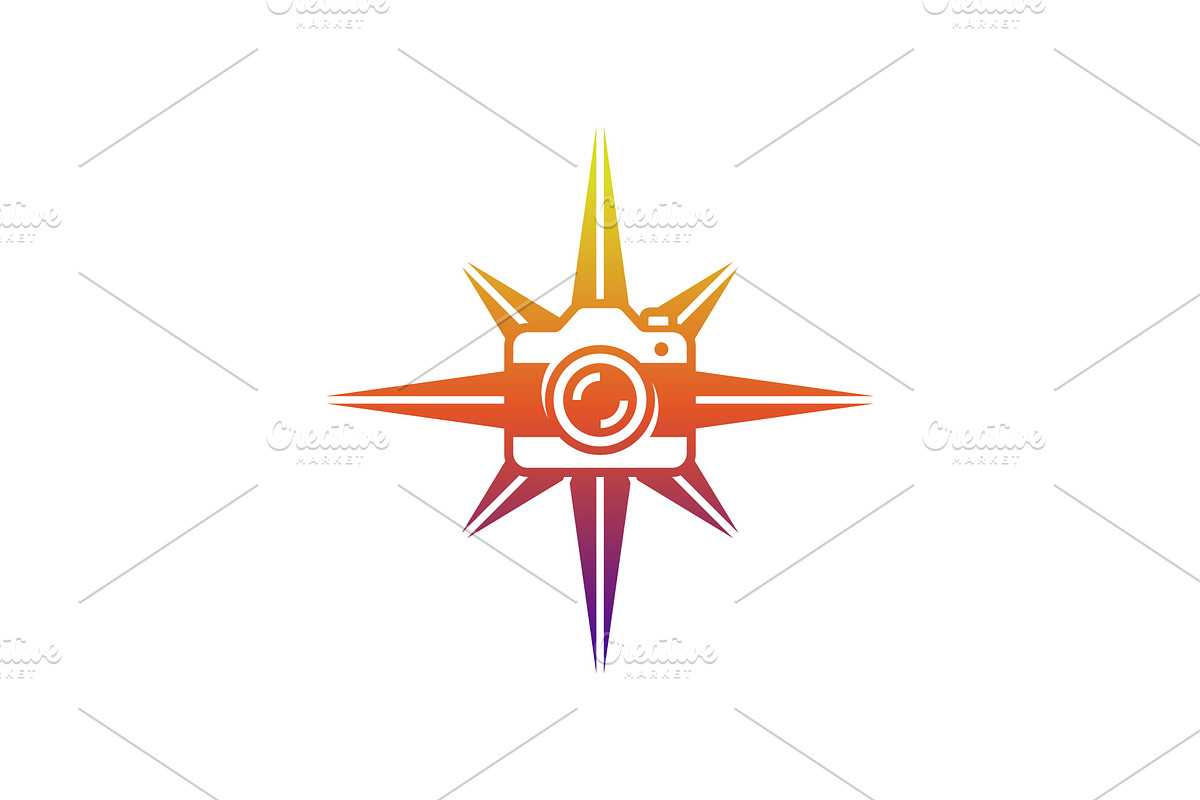 compass camera logo, a Branding & Logo Template by Rasagama Studio
