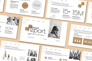 Minimal Annual Report Presentation, a Presentation Template by Mighty-Slide