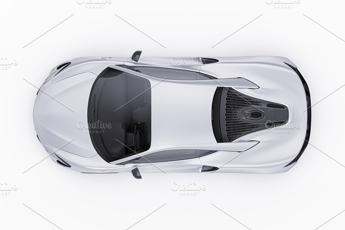 Hybrid Supercar Sport Coupe Set, an Advertising Mockup by Halal Graphic Studio (Photo 12 of 12)