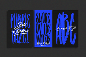 Compact Brush Condensed Brush Font