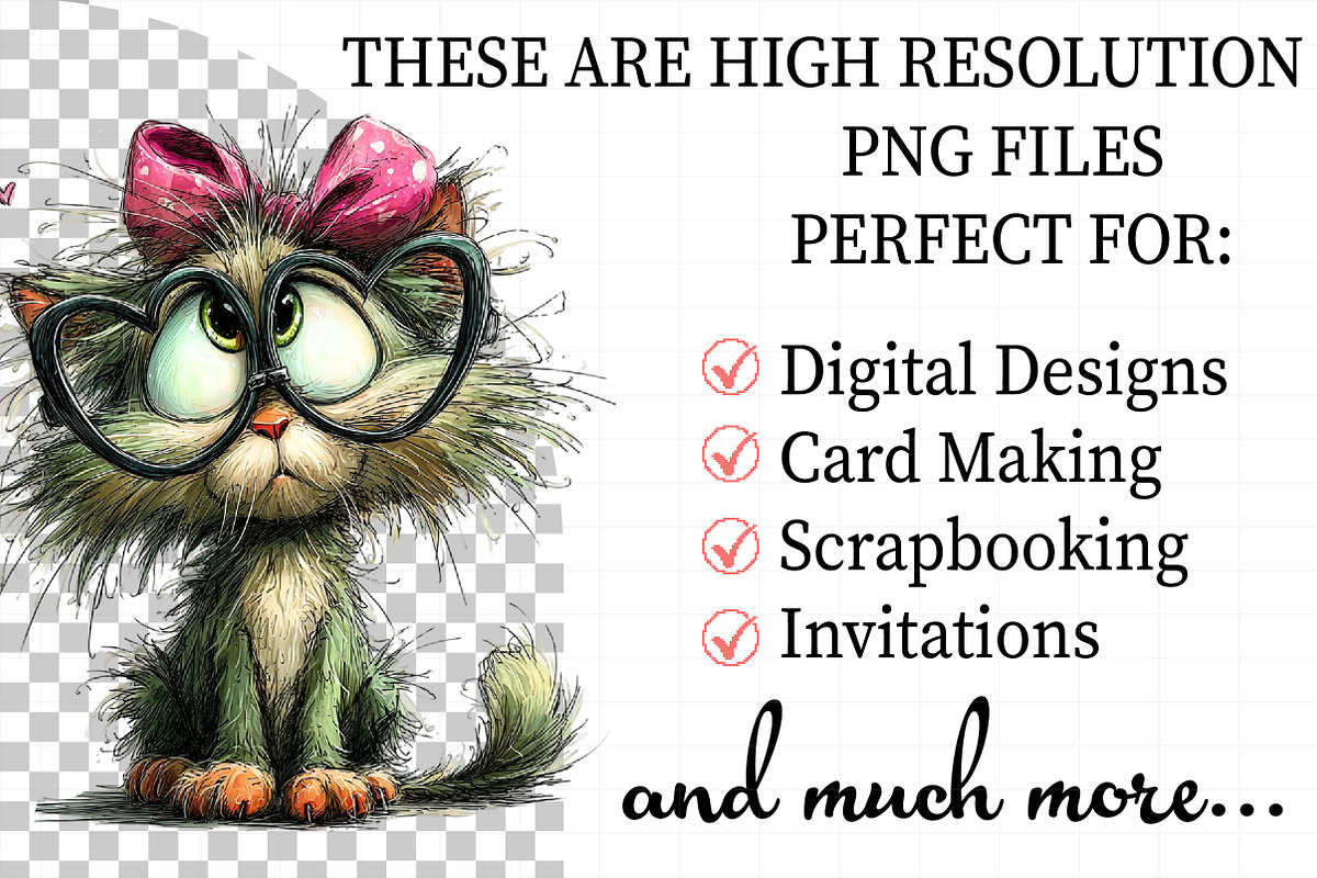 Watercolor Valentine Cat Clipart Bun, an Illustration by Daily.Designs (Photo 2 of 5)
