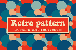 Retro Geometric Pattern With Circles