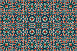 Islamic Radial Mosaic Tile Pattern, a Pattern Graphic by Mightyfire