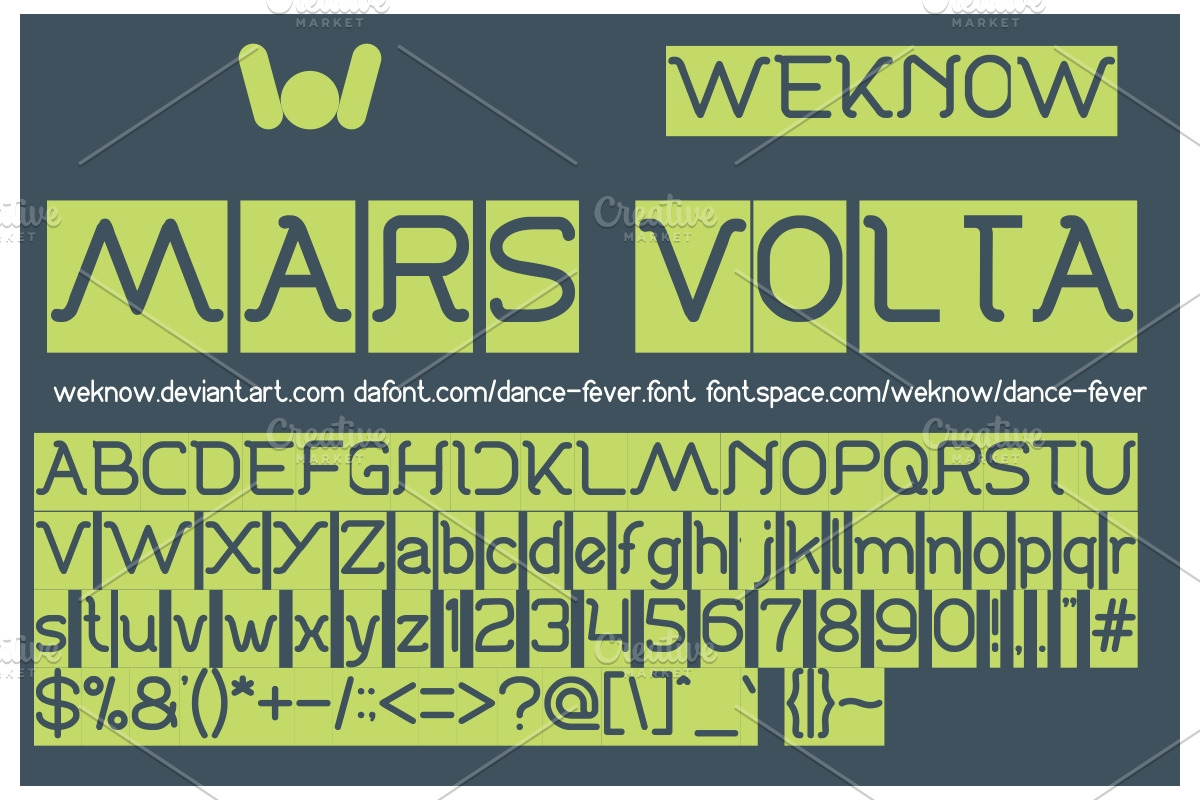 dance fever font preview 4