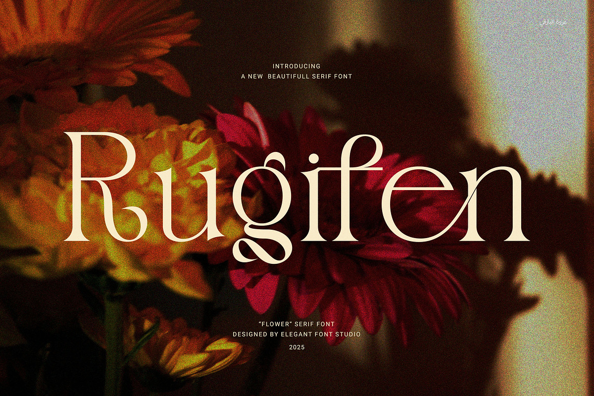 Rugifen Elegant Serif Font, a Serif Font by Elegant Font (Photo 1 of 8)