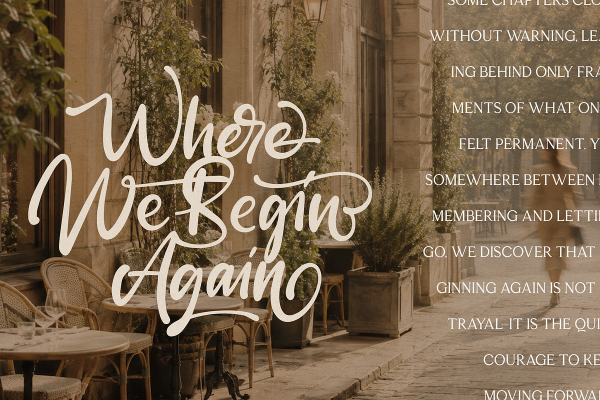 Sometime Yours - Script Typeface, a Script Font by VP Fonts (Photo 8 of 33)