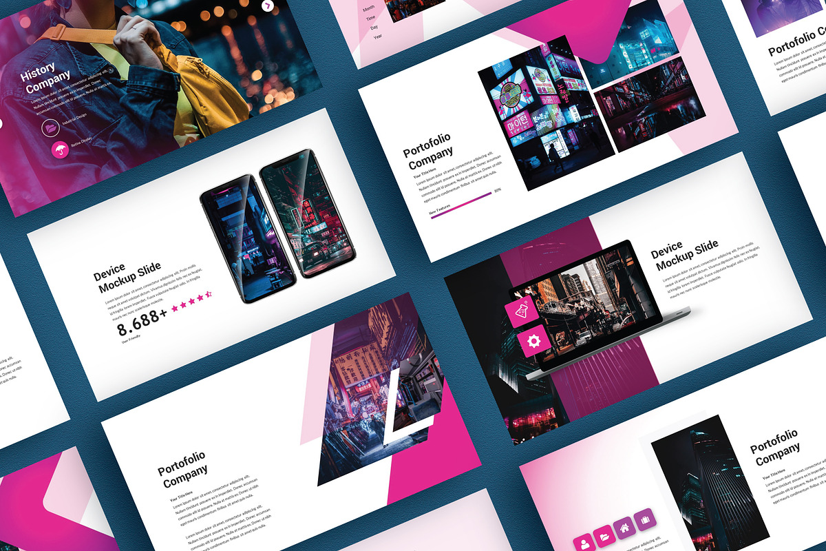 Night Dark Powerpoint Template, a Presentation Template by Spesifikstd